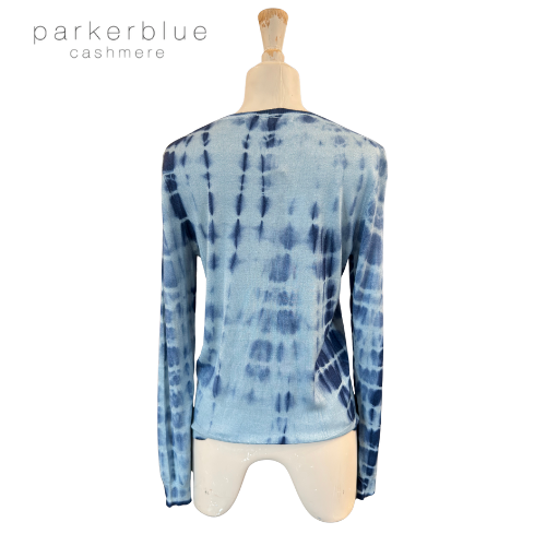 Parker Blue Cashmere Cardigan