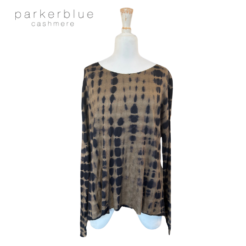 Parker Blue Cashmere Long Sleeve T-Shirt