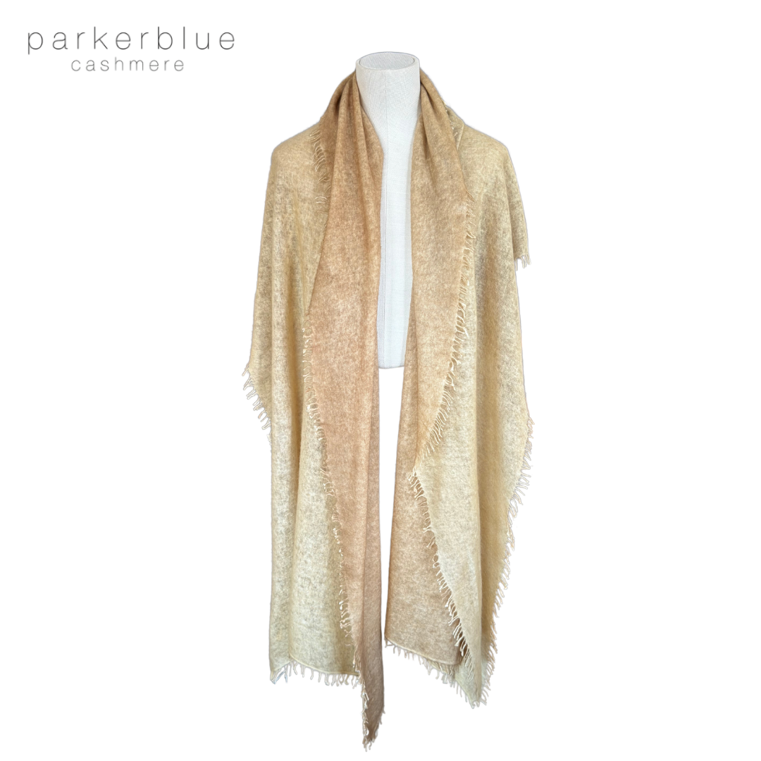 Parker Blue Felted Cashmere Scarf