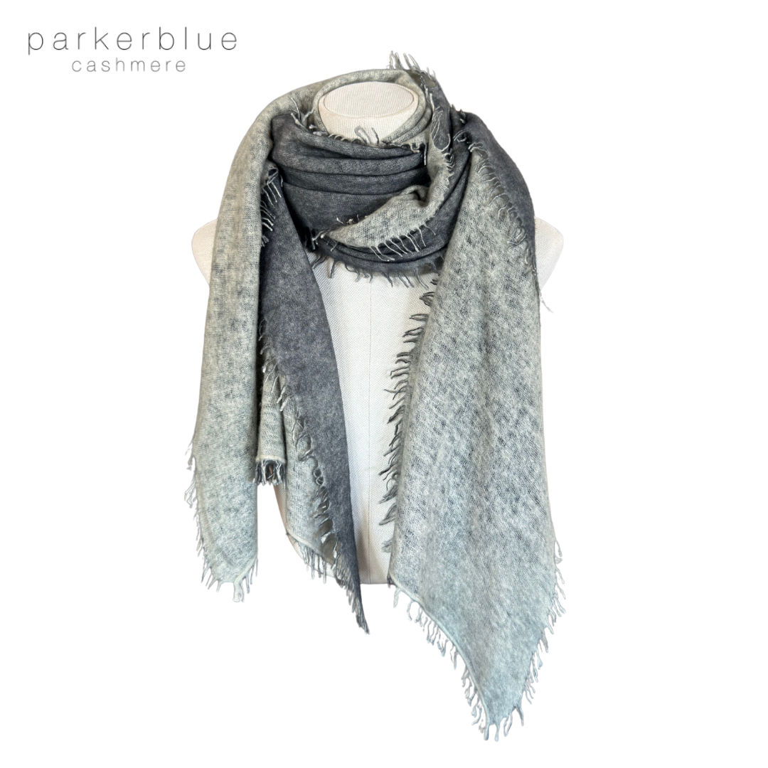 Parker Blue Felted Cashmere Scarf