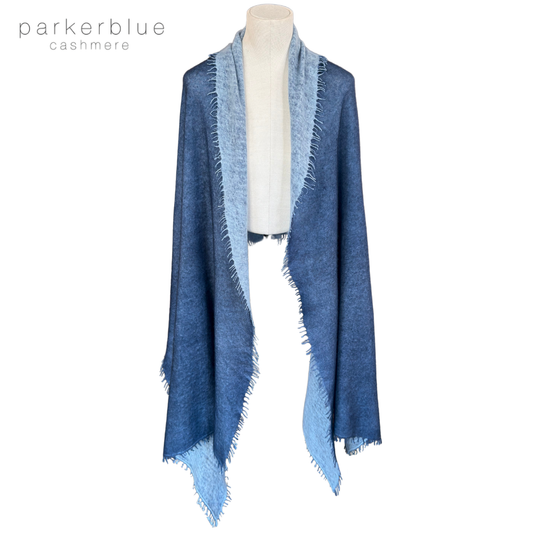 Parker Blue Felted Cashmere Scarf