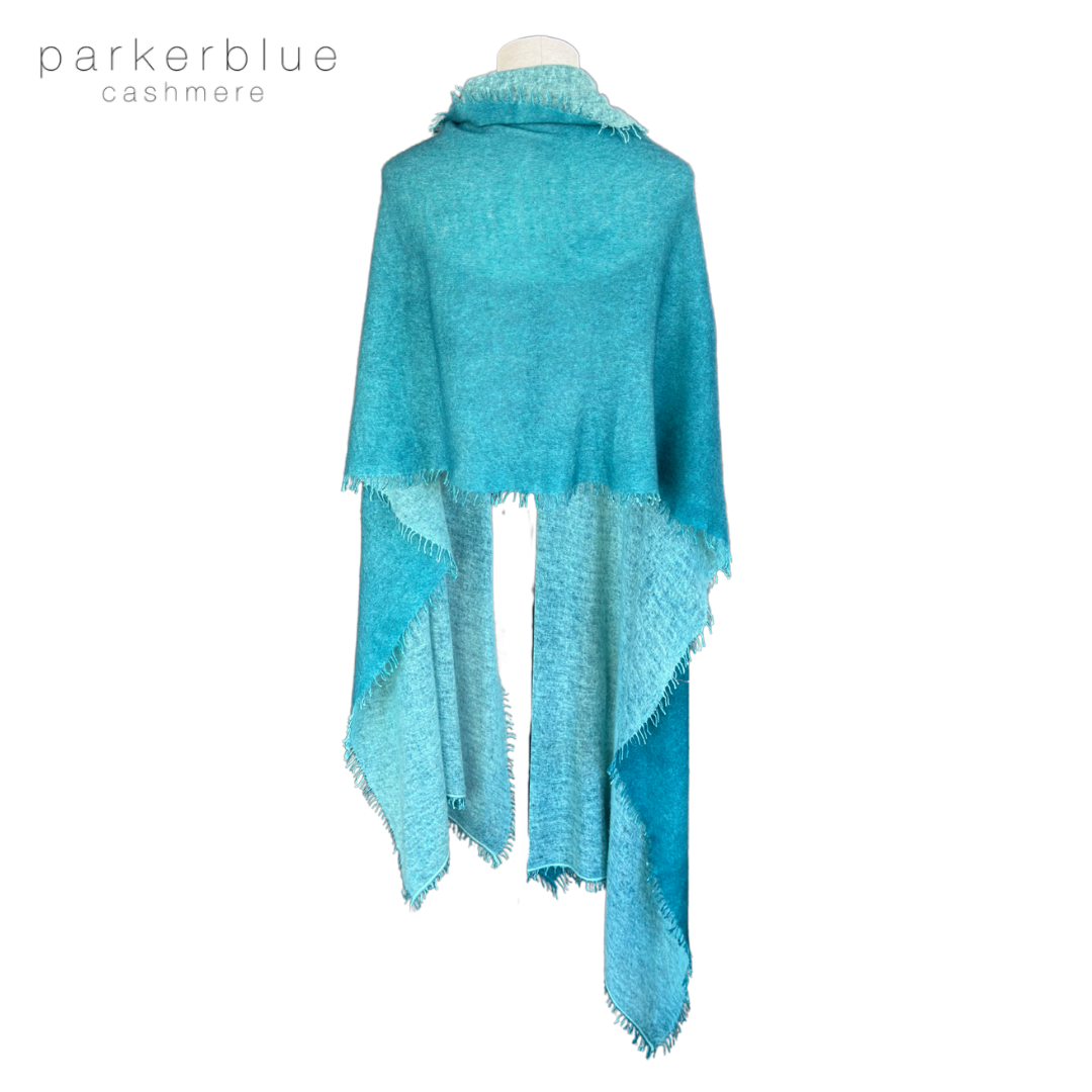 Parker Blue Felted Cashmere Scarf