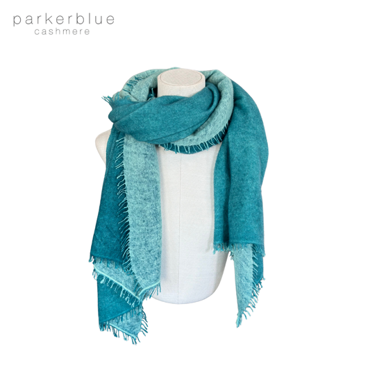 Parker Blue Felted Cashmere Scarf