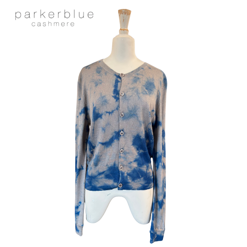 Parker Blue Cashmere Cardigan