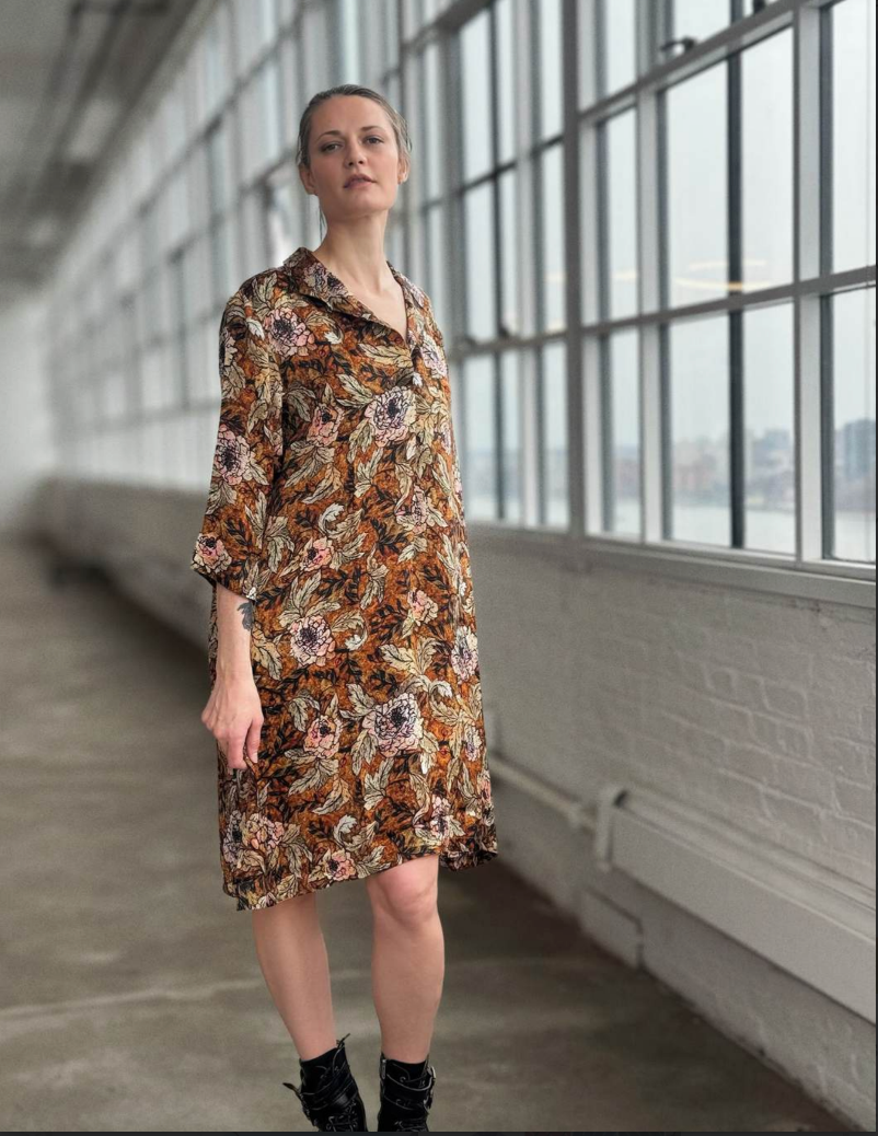Raag Long Sleeve Autumn Floral Dress