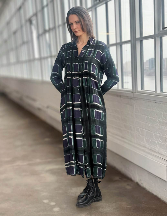 Raag Button Down Long Sleeve Dress