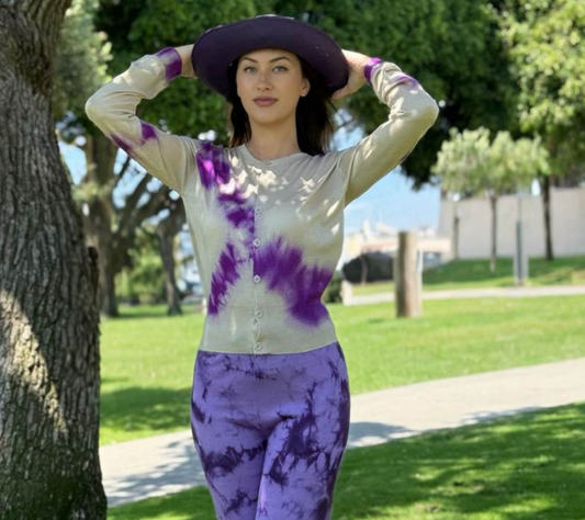 Parker Blue Cashmere Cardigan