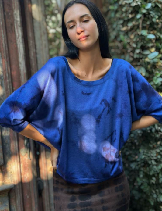 Parker Blue Cashmere Sweater