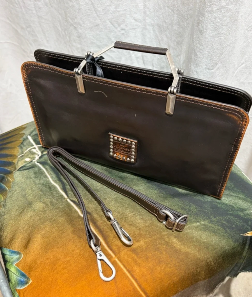 Campomaggi Leather Bag in Grigio