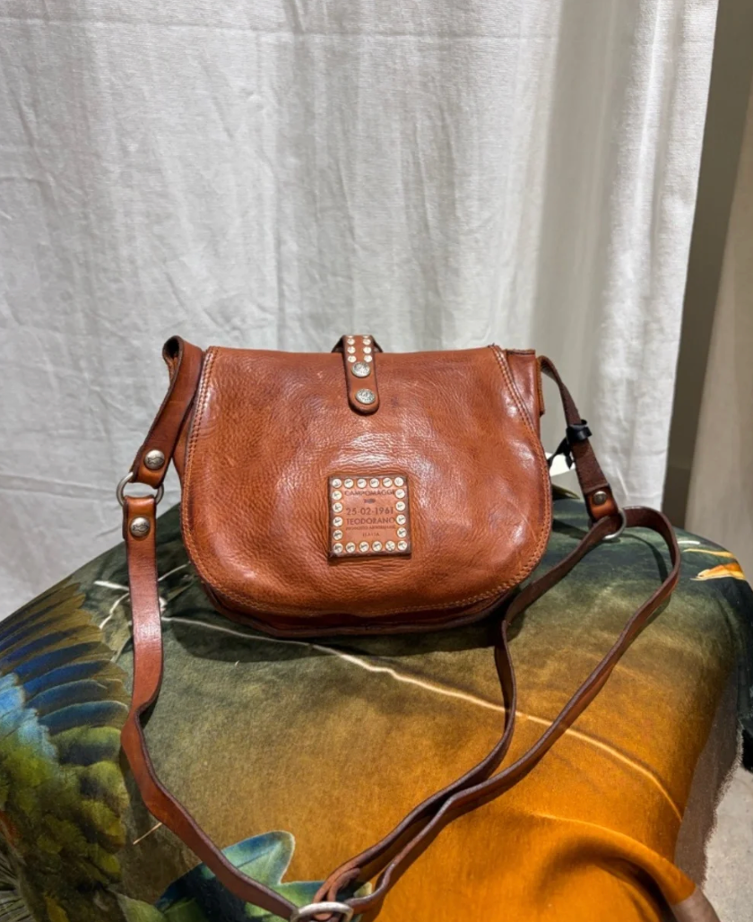 Campomaggi Linda Satchel Bag in Cognac