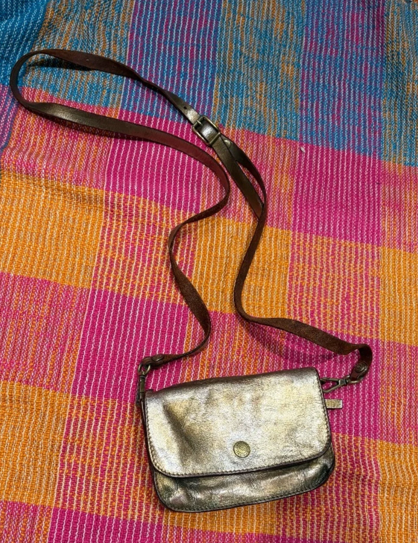 Campomaggi Mini Crossbody Bag in Metallic (Vintage)