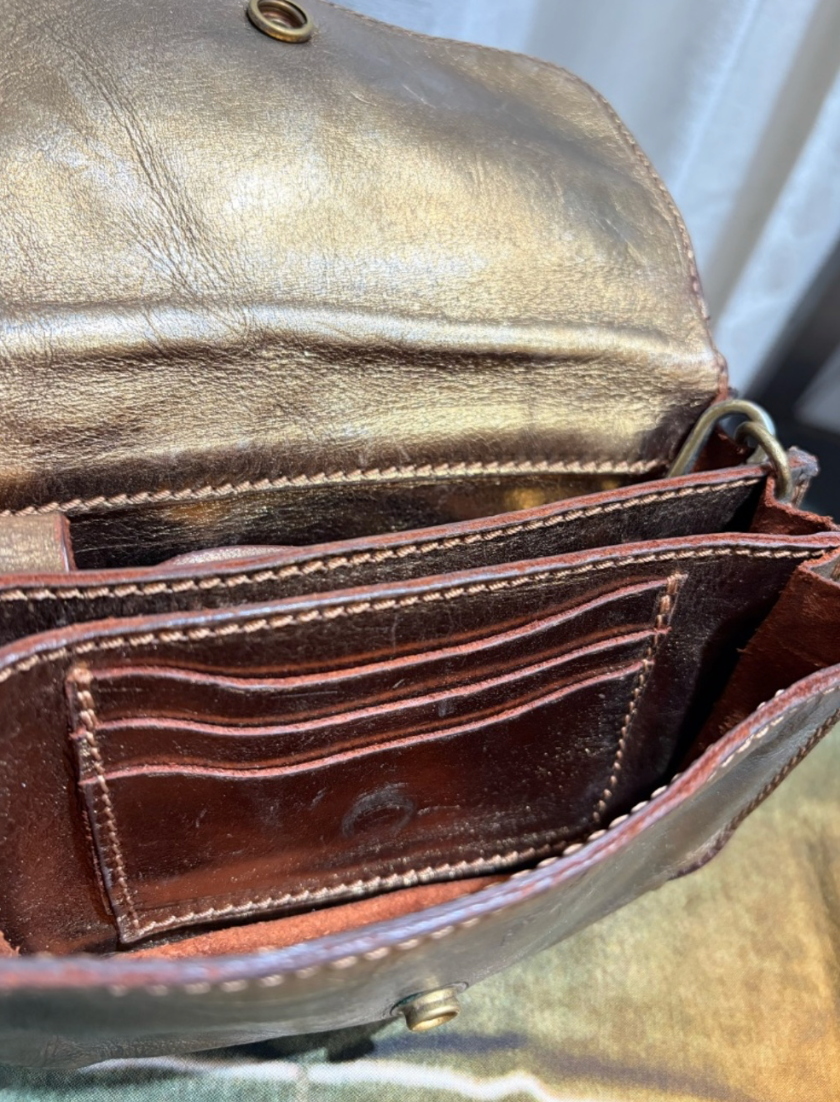 Campomaggi Mini Crossbody Bag in Metallic (Vintage)