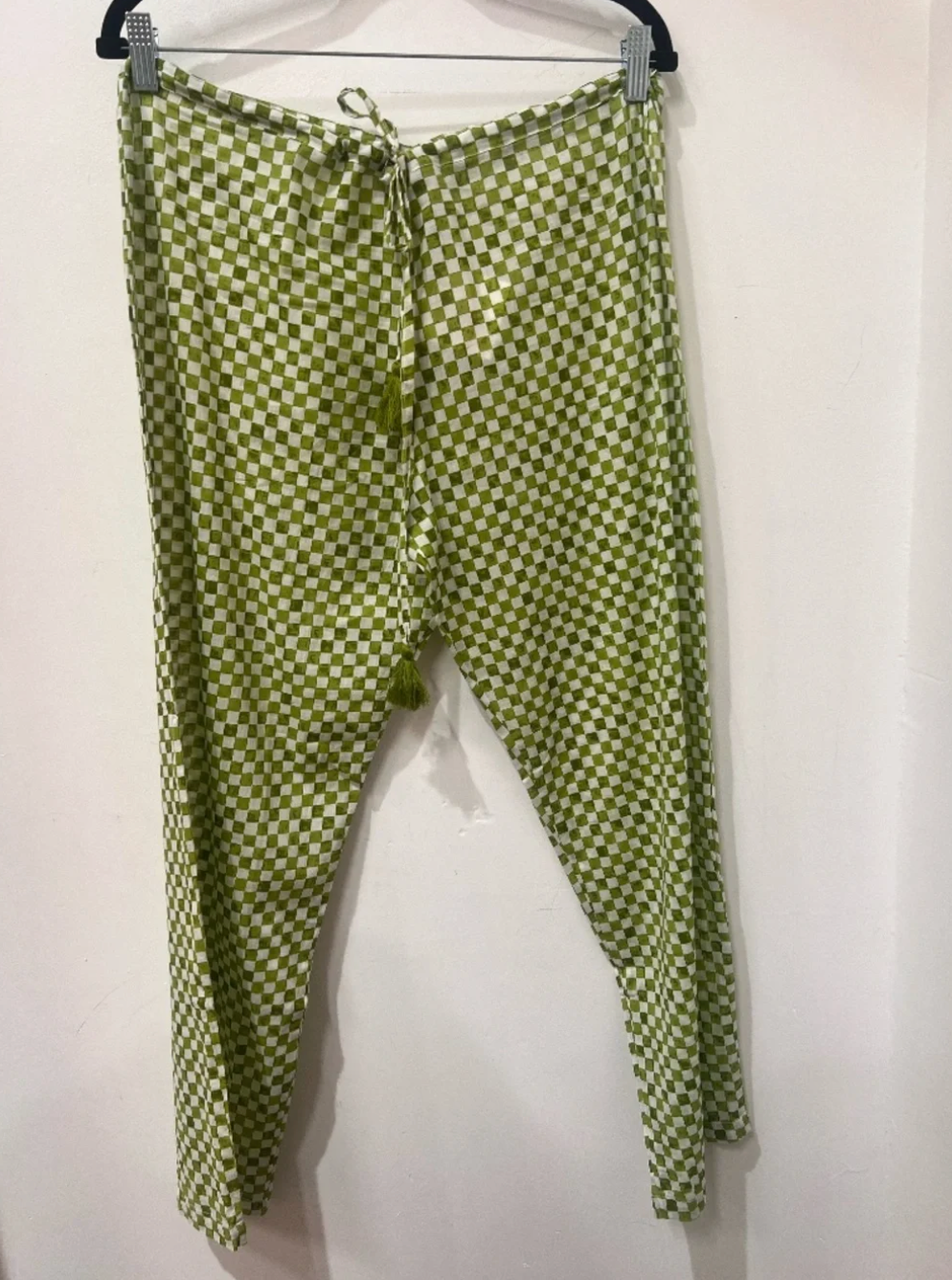 Nimbu PJ Bottoms in Checks Avocado