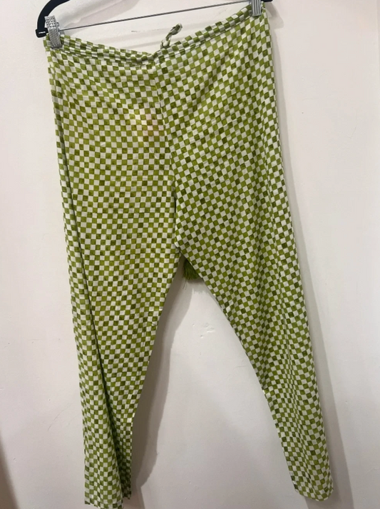 Nimbu PJ Bottoms in Checks Avocado