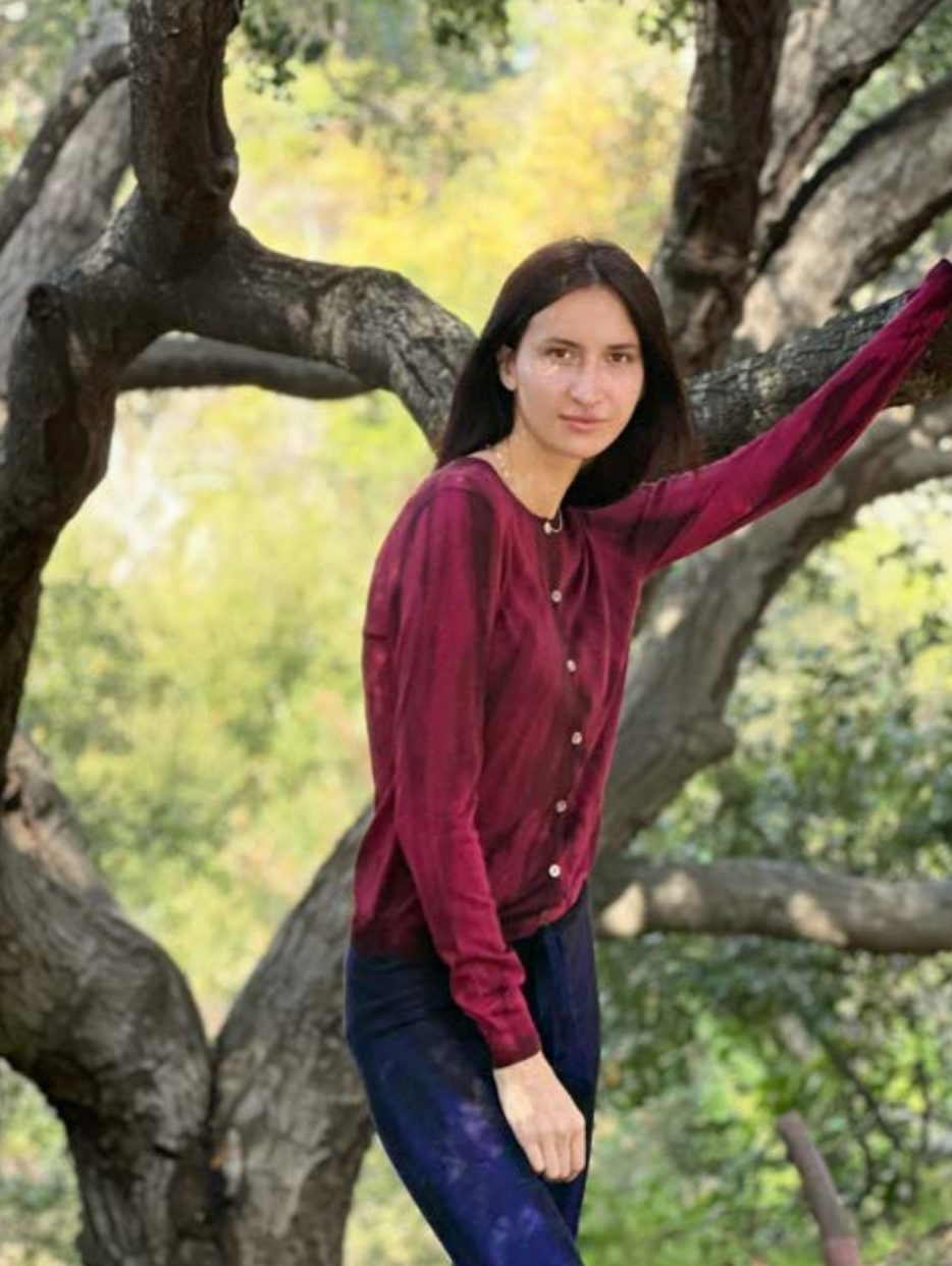 Parker Blue Cashmere Cardigan