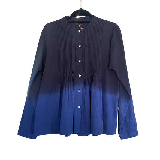 Raag Waffle Knit Ombre Button Up Shirt