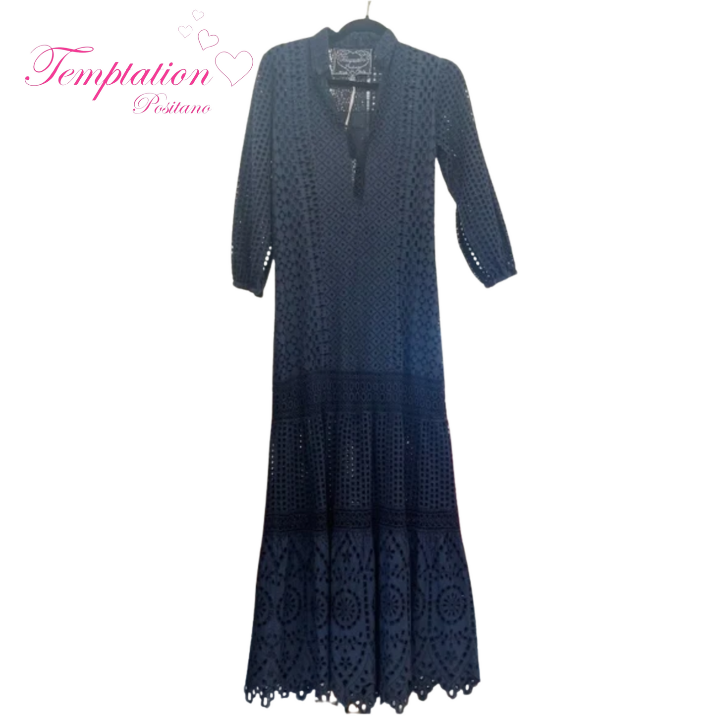 Temptation Positano Adda Maxi Dress in Navy