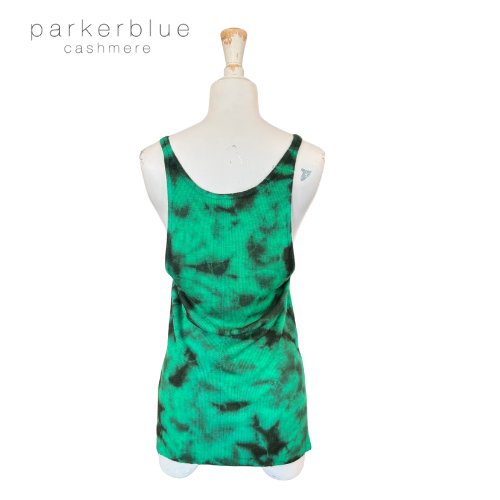 Parker Blue Ribbed Cashmere Tank Top