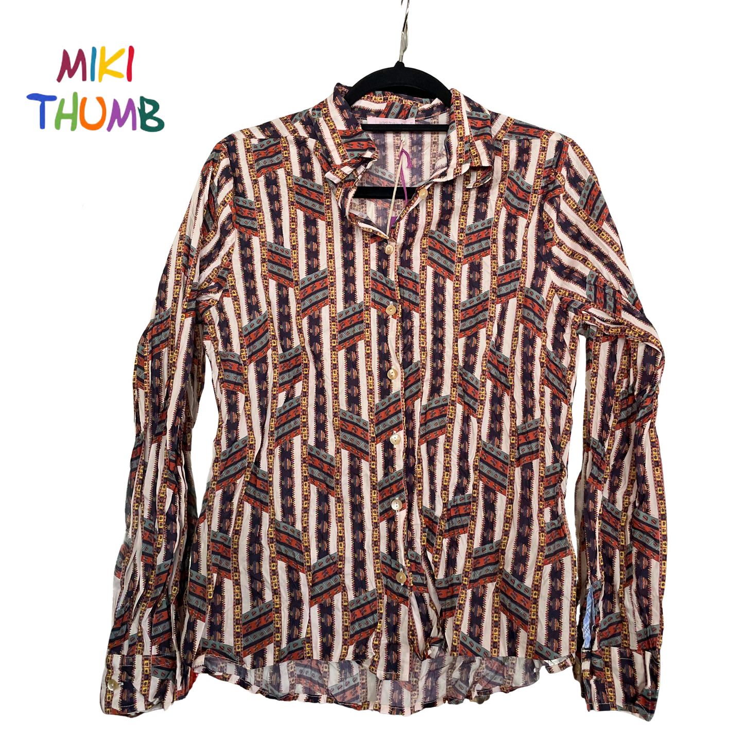 Miki Thumb Classic Shirt in Esa White