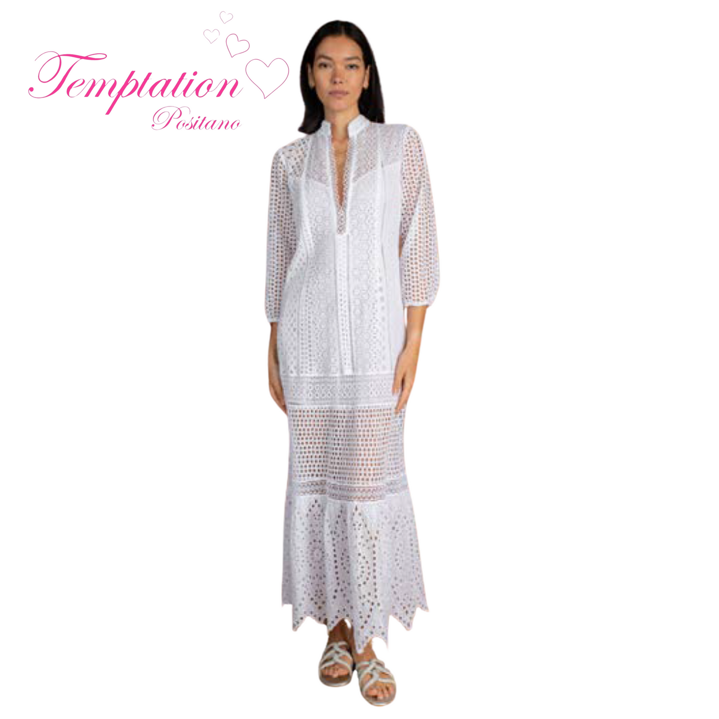 Temptation Positano Adda Maxi Dress in Navy