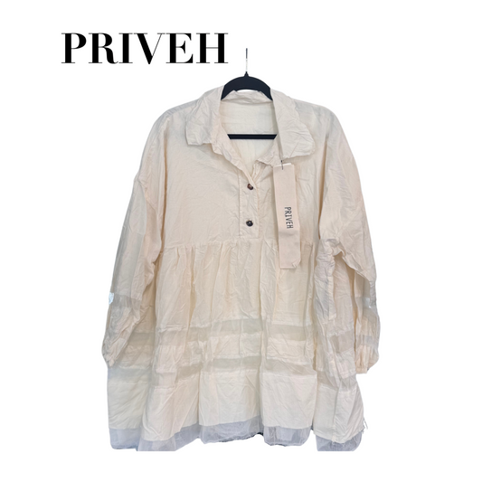 Priveh Blouse in Natural
