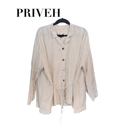 Priveh Button Down in Natural