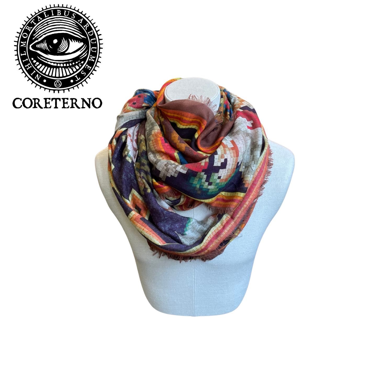 Coreterno Pixel Print Scarf