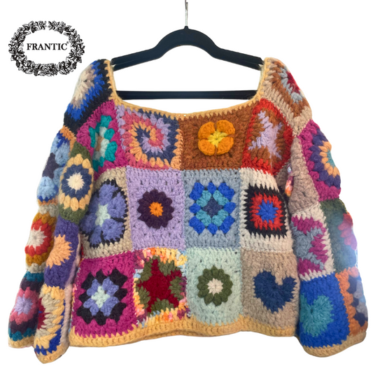 Frantic Crochet Pulli Granny Square Sweater