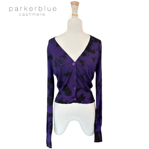 Parker Blue Cashmere Cardigan