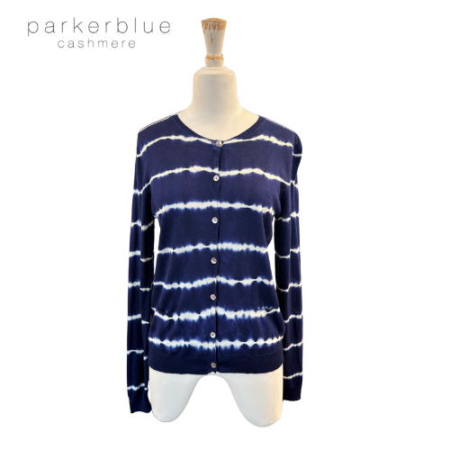 Parker Blue Cashmere Cardigan