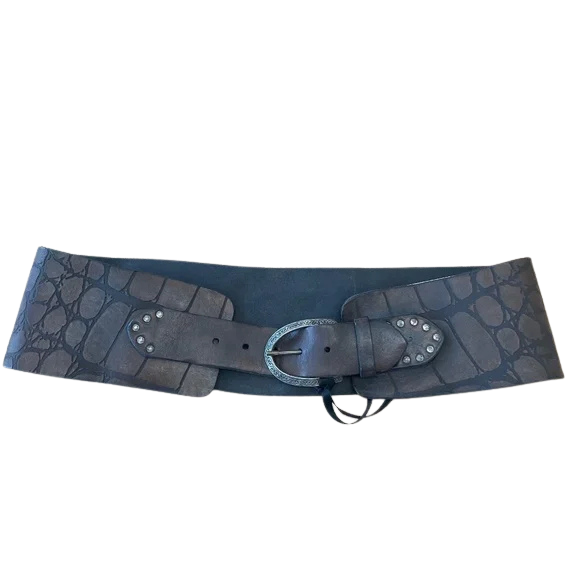 Campomaggi Wide Corset Belt in Grigio