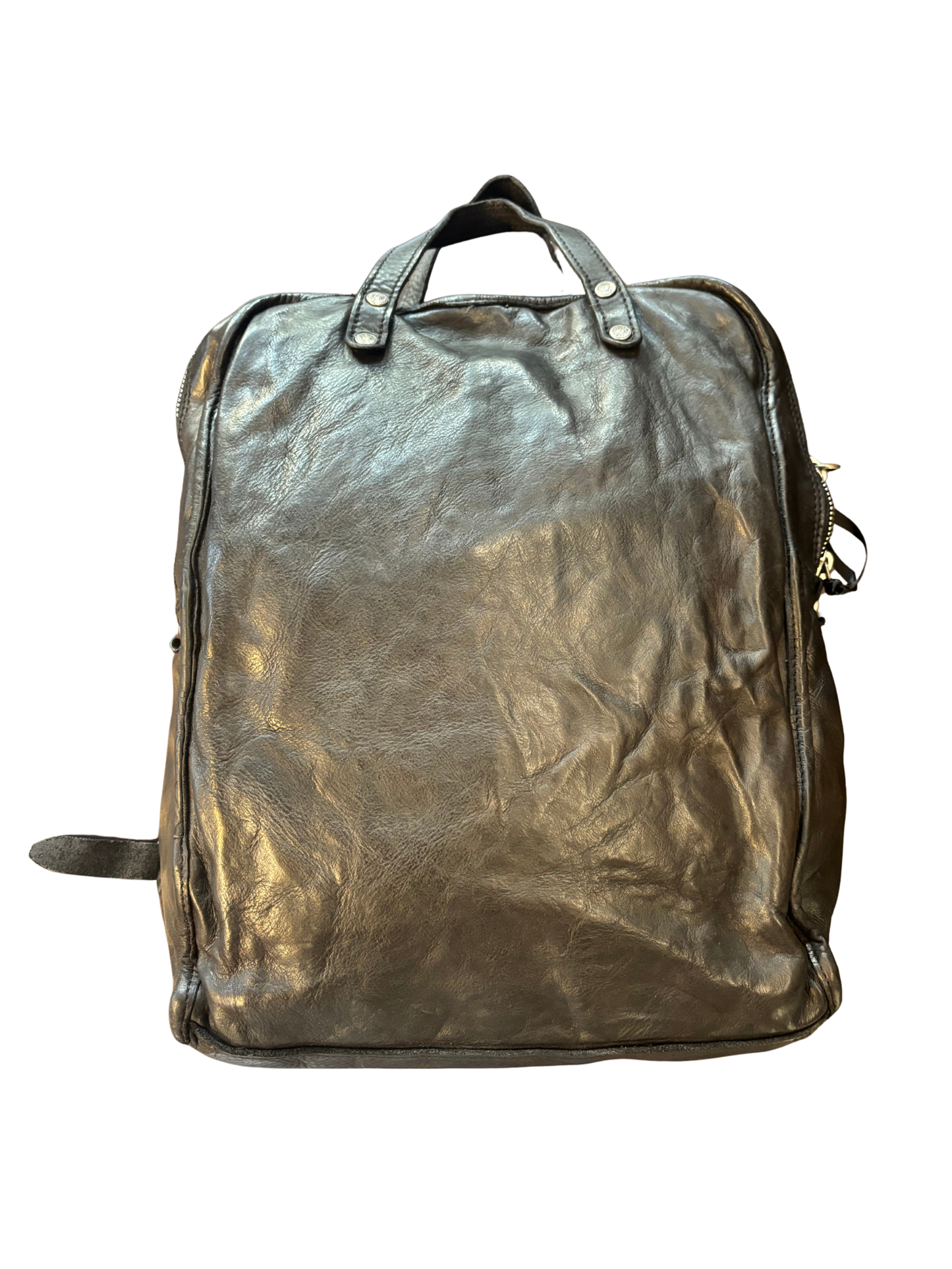 Campomaggi Leather Backpack in Nero