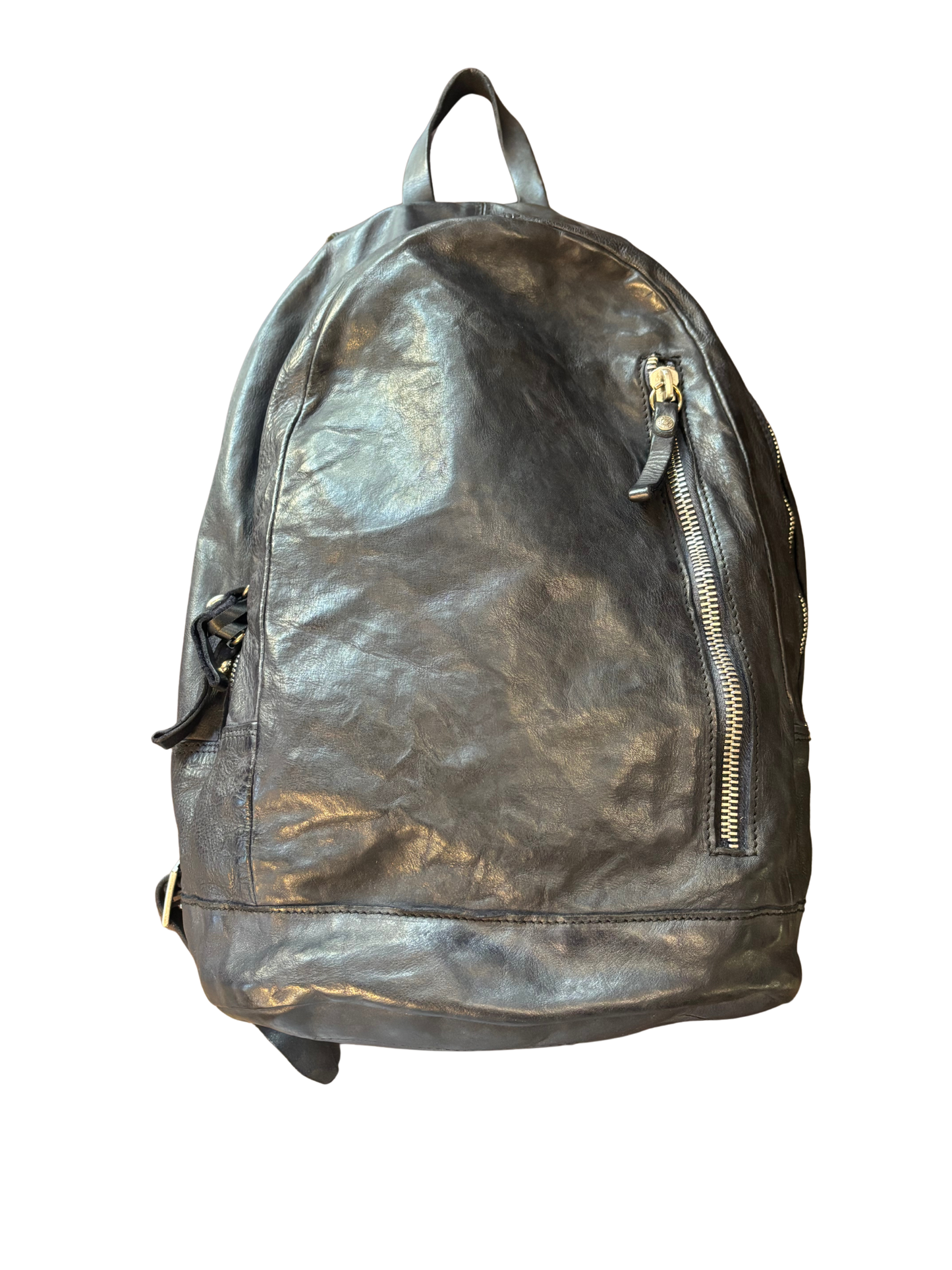 Campomaggi Leather Backpack in Blu