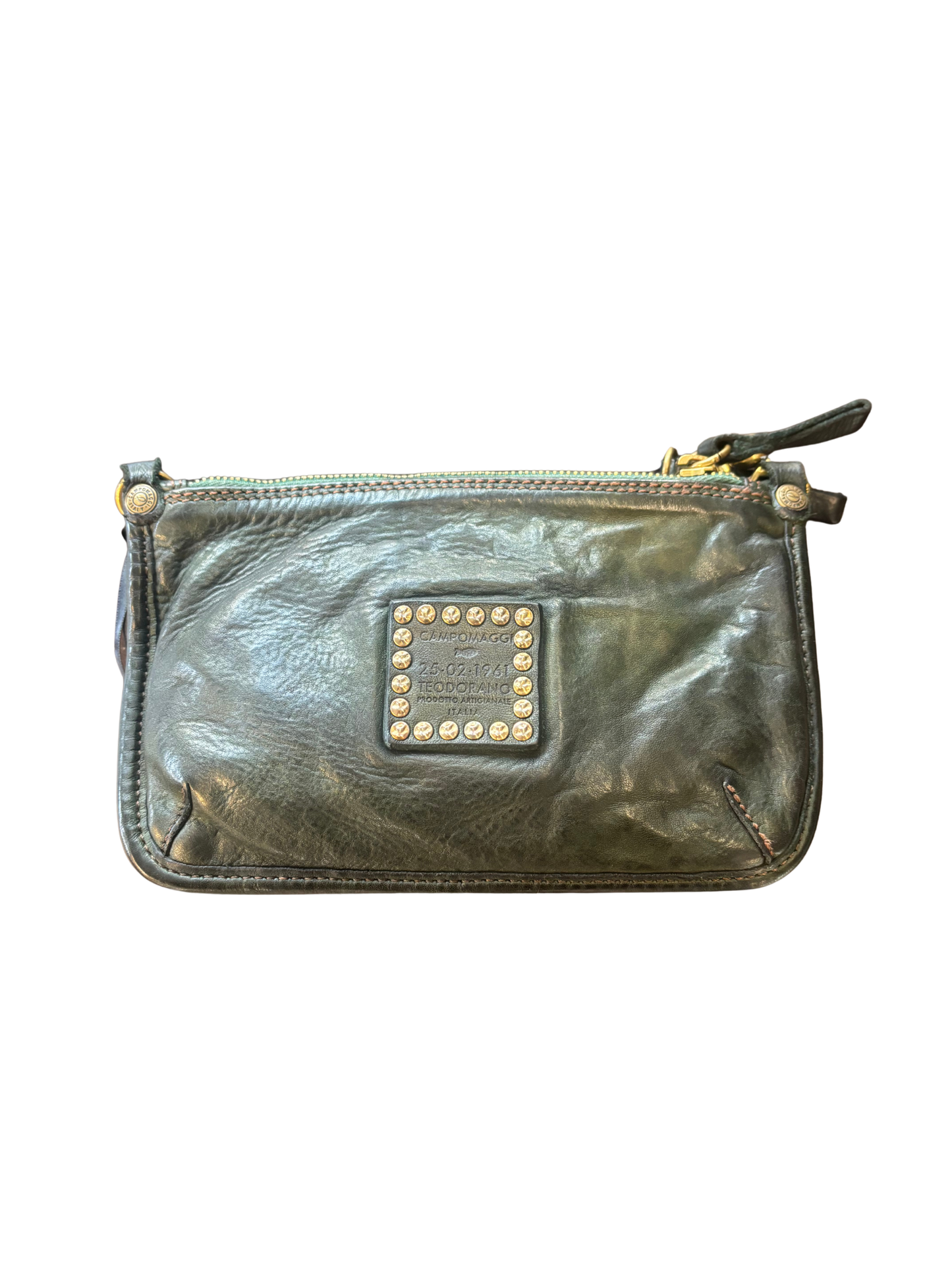 Campomaggi Leather Bag/Clutch in Bottiglia