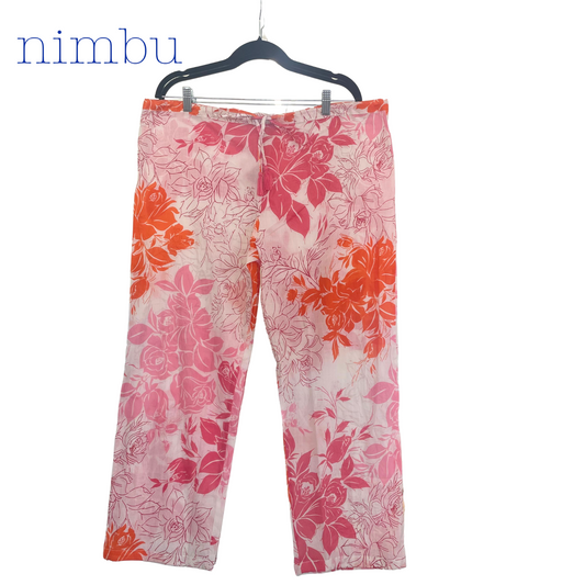 Nimbu Drawstring Pants in Primavera Pink