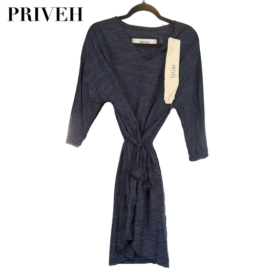 Priveh Long Sleeve Dress in Color Night