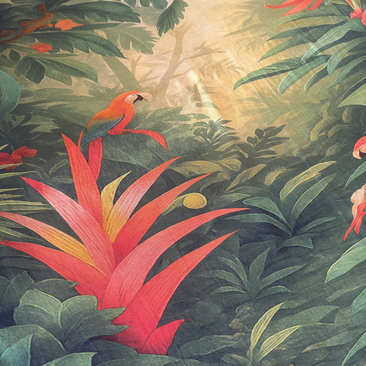 Ottotredici 813 Tropical Forest Printed Scarf