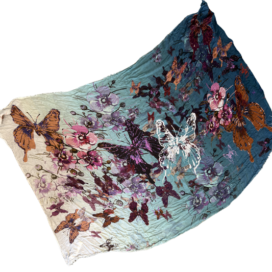 Ottotredici 813 Butterfly Printed Scarf
