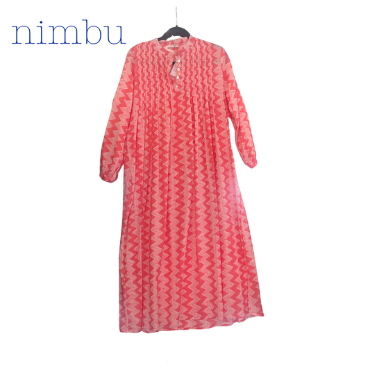 Nimbu Arhat Long Dress in Shibory Rose