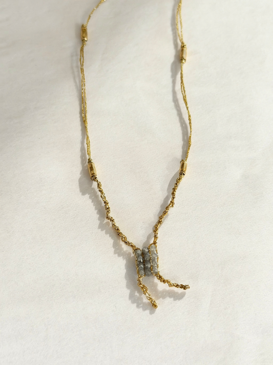 Dag Gioielli Gold & Silver with Raw Diamonds Necklace