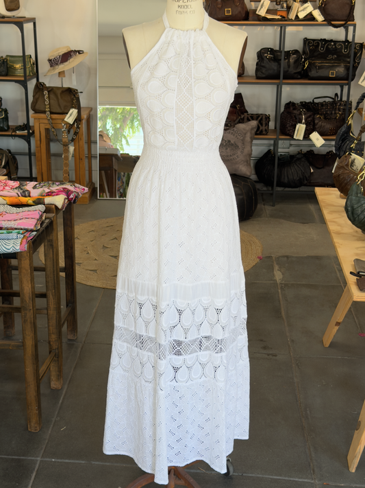 Temptation Positano Porro Bianco Sleeveless Dress
