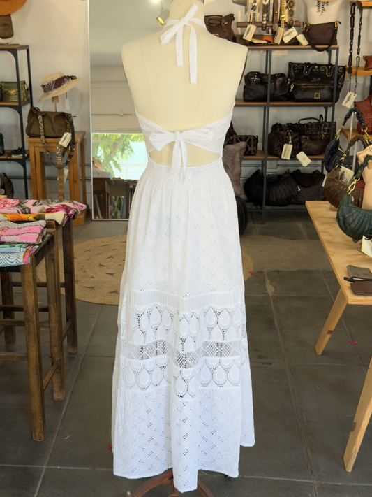 Temptation Positano Porro Bianco Sleeveless Dress
