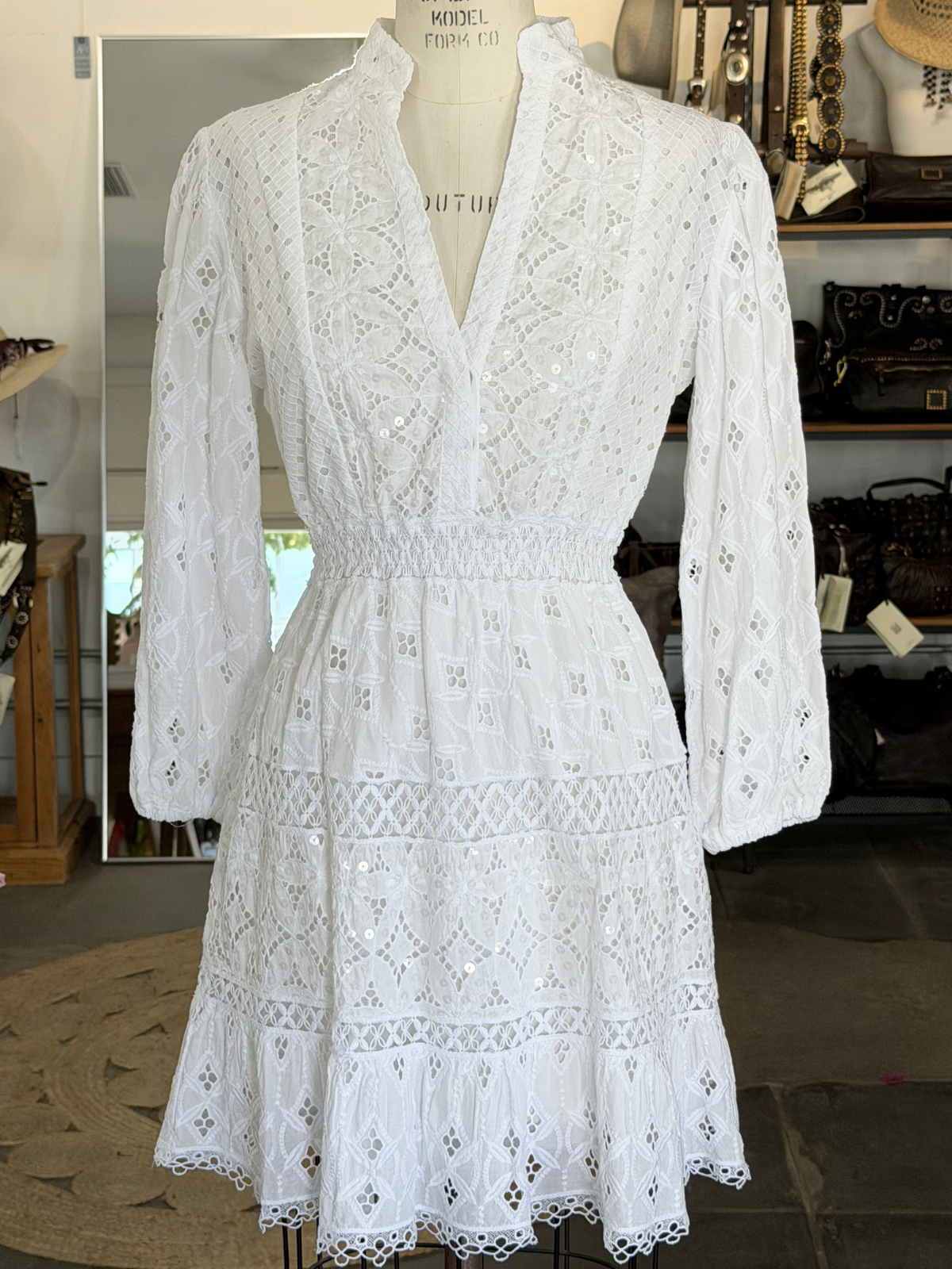 Temptation Positano Citronella Bianco Mini Dress