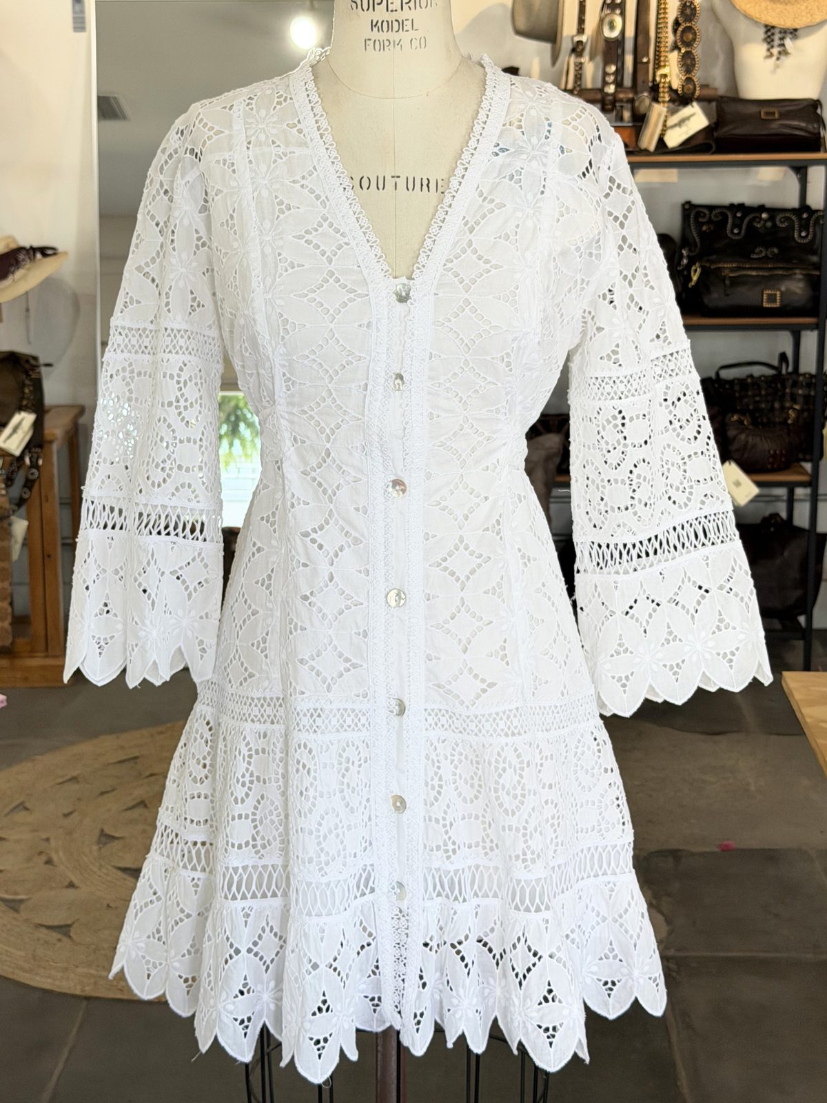 Temptation Positano Porcellana Bianco Wrap Dress
