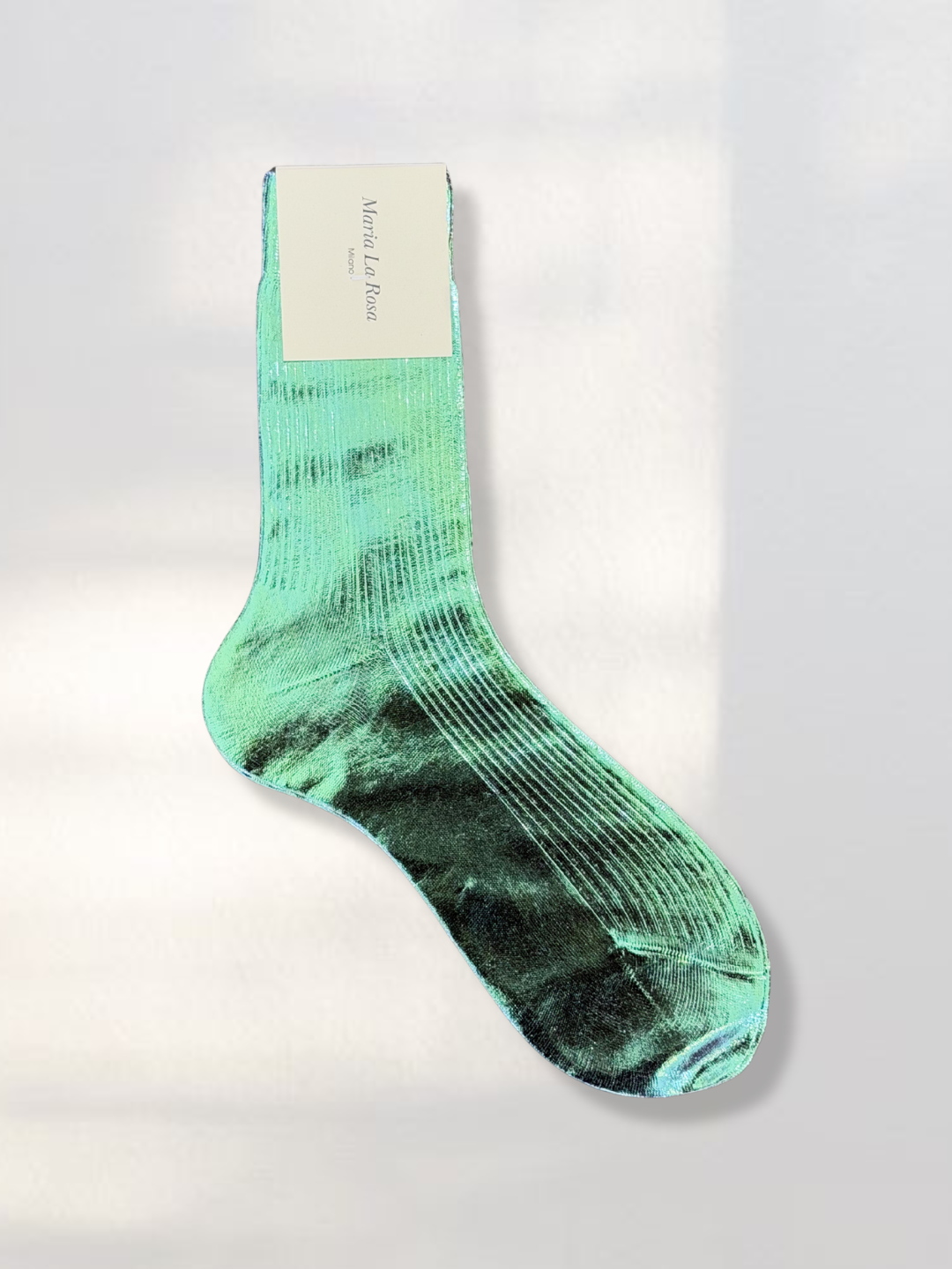 Maria La Rosa Laminated Socks in Lights Water