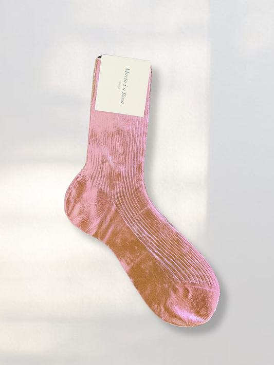 Maria La Rosa Laminated Socks in Cannella