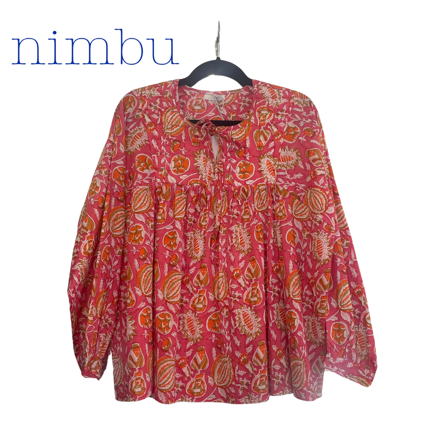 Nimbu Tamia Blouse in Anshi Rose